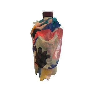 Printed Village Scarf Colorful Thoughts